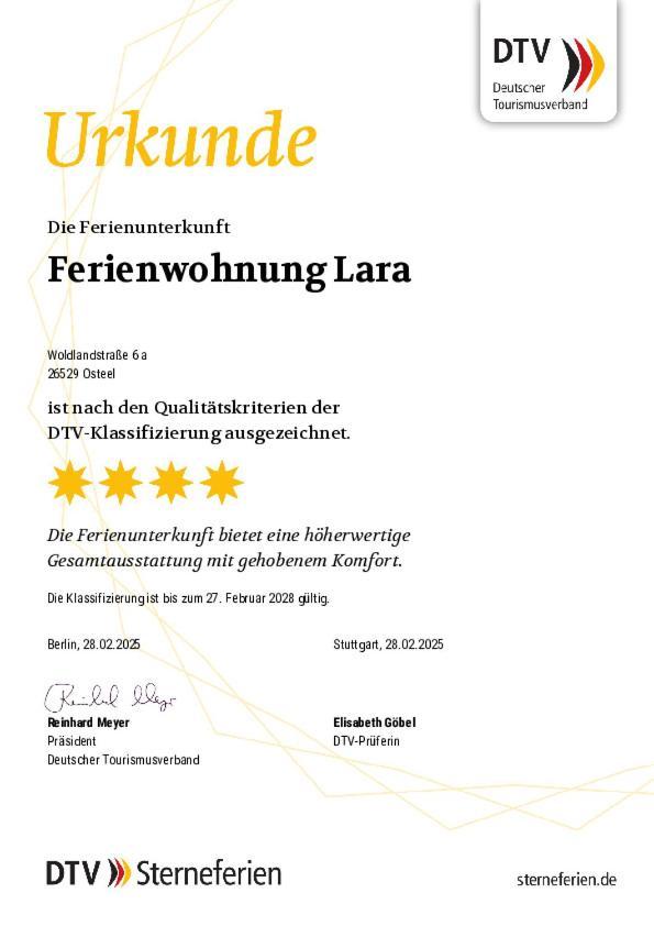 Ferienwohnung Lara "Im Herzen Von Ostfriesland" Osteel Exteriör bild